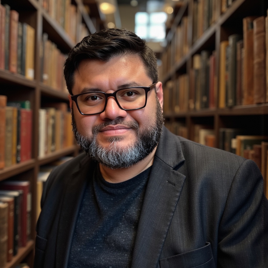 Retrato de Edgar Iraheta, facilitador del encuentro Discierne y Edifica